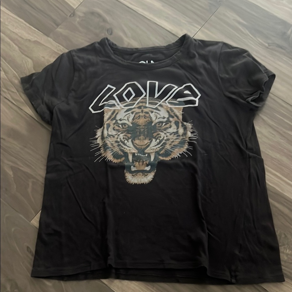 Brown Chaser Tiger GraphicT-Shirt